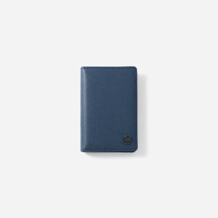 Sleek Vertical Wallet Blue