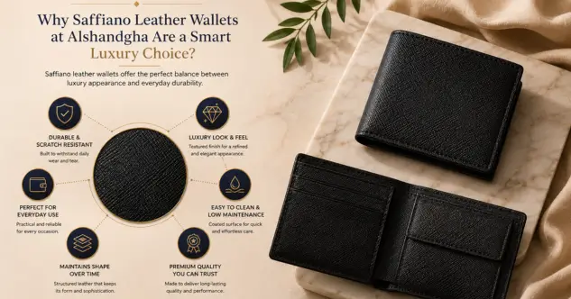 Why Saffiano Leather Wallets at Alshandgha Are a Smart Luxury Choice?