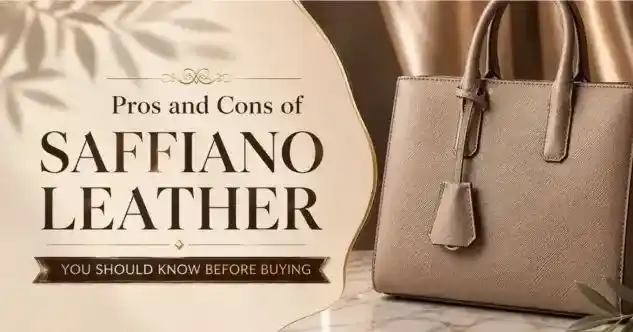 Elegant beige handbag featured in a comprehensive buyer's guide to help shoppers understand what is Saffiano leather and its benefits.