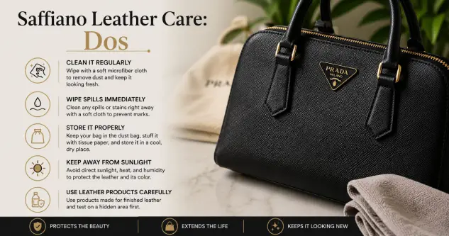 Saffiano Leather Care: Dos