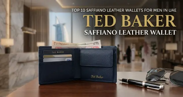 Top 10 Saffiano Leather Wallets for Men in UAE: Ted Baker Saffiano Leather Wallet