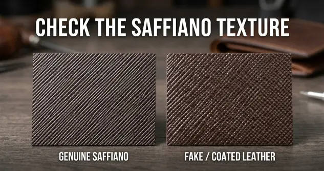 Check the Saffiano Texture