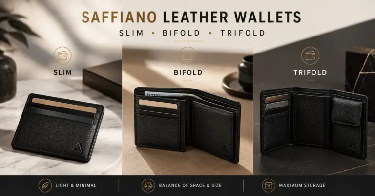 Saffiano Leather Wallets: Slim vs. Bifold vs. Trifold