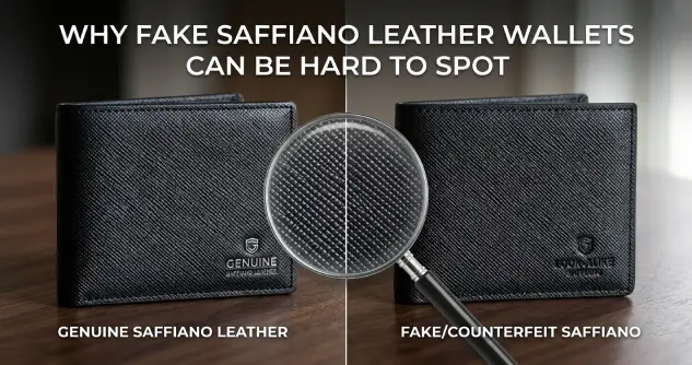Why Fake Saffiano Leather Wallets Can Be Hard to Spot