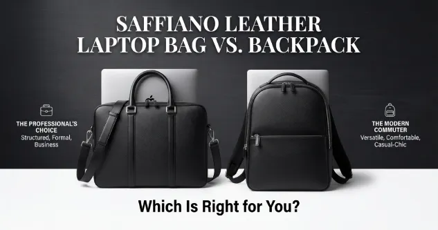 Saffiano Leather Laptop Bag vs. Backpack: Which Is Right for You?