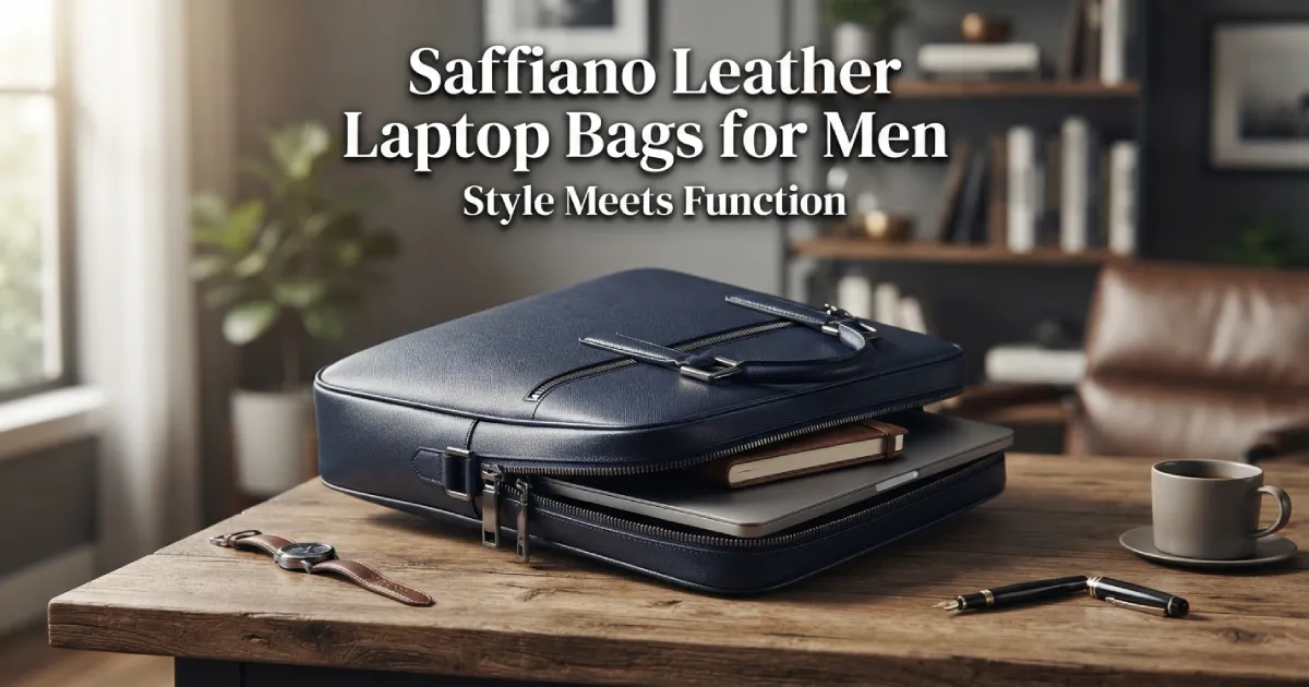 Saffiano Leather Laptop Bags for Men: Style Meets Function