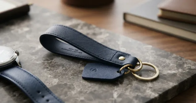 What Is a Saffiano Leather Key Chain?